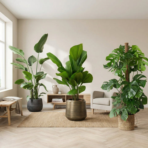 Plant large leaves collectie Green Bubble