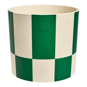 Pot Elho Blocks & Stripes green